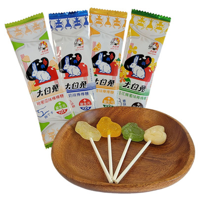 大白兔棒棒糖散装250g婚庆结婚喜糖混合味添加益生元儿童休闲零食