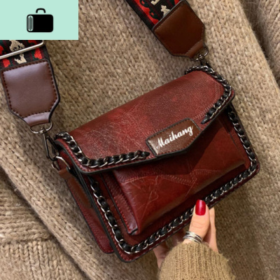 ins包包女2020新款潮百搭单肩包韩版chic小方包港风复古斜挎NEW LAKE女士单肩包