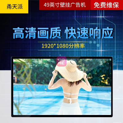 甬天派TOPIT-T19BRA049-1壁挂式49英寸广告机