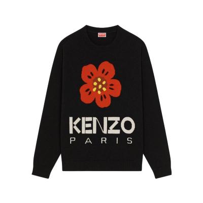 高田贤三(Kenzo)高街风羊毛毛衣男秋冬新款圆领长袖休闲套头衫男K
