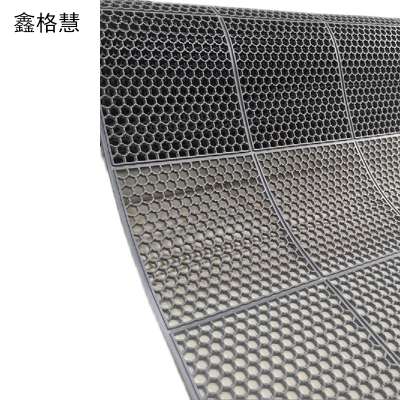 907 清洁用品 地垫及矿棉板 鑫格慧 室外镂空防滑地垫牛筋蜂巢防水橡胶地毯 1.2米宽3米长 块 1.2米宽3米