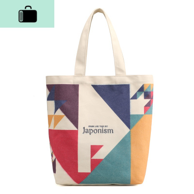 女包帆布包单肩包2020新款大容量手挎包手提包休闲购物包袋托特包NEW LAKE 花色女士单肩包