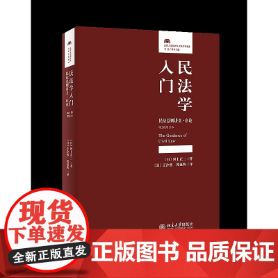 正版 民法学入门 民法总则讲义 序论 第2版增订本 〔日〕河上正二 北京大学出版社 民事责任认定释论基本理念