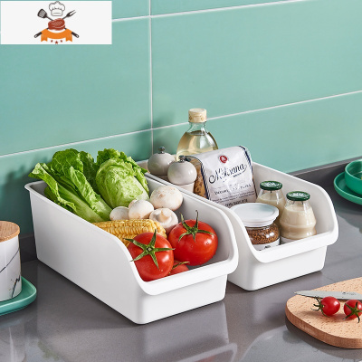 冰箱收纳器厨房鸡蛋收纳盒置物抽屉式食物食品蔬菜储物整理专用 敬平 两个装[象牙白加厚款]厨房收纳盒