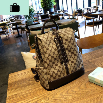 百搭双肩包女2020新款手提韩版女士大容量背包简约时尚潮流女包包NEW LAKE