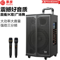 惠度(HuiDu)T-12L专业十二寸大功率大声压户外拉杆音响带电池话筒(销售单位:台)
