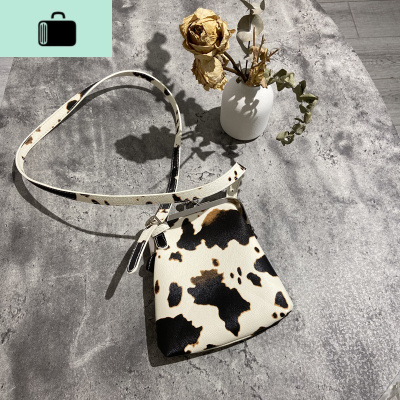 四季百搭奶牛夹子包手提包单肩斜挎小包时尚女包包NEW LAKE 奶牛白闪电发货女士单肩包