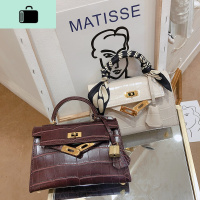 手提二代凯莉包女mini小包包2020新款流行包包时尚百搭单肩包斜跨NEW LAKE女斜挎包