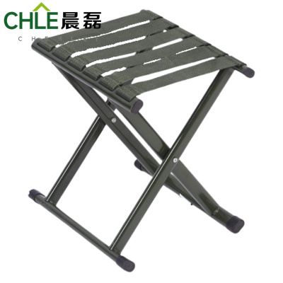 晨磊折叠凳扁管绿色/把