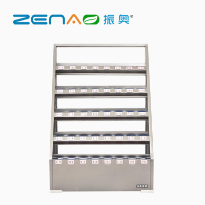 振奥 员工不锈钢水杯柜钢制水杯架车间工厂不锈钢水杯放置柜活动室 201材质/台(1250x850x590mm 不锈钢40