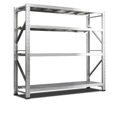 迅众 2000*500*2000不锈钢中型货架 仓储自由组合商用仓储冷库重型多层货架食品无菌置物架实验室储物架