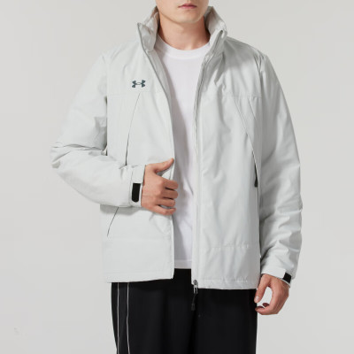 安德玛(Under Armour)棉服男女同款新款户外运动服休闲防风情侣保暖短外套冲锋衣 24600901-009 ZP