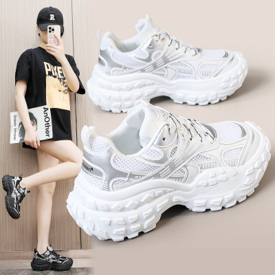 ins韩版新款老爹鞋女秋季学生跑步运动厚底增高休闲