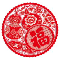 锦瑞星新年静电贴加厚窗花35*35cm/包