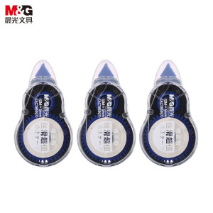 晨光修正带丝滑3个装ACT55307白12m 3个装x4组 (颜色随机)