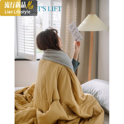 柔软针织棉夏凉被天竺棉双人空调被色单人薄被色可机洗 三维工匠被子