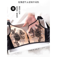 大码文胸女精美刺绣内衣无钢圈聚拢调整型大胸显小显瘦收副乳奶罩_79