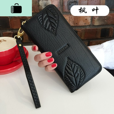 皮夹子中年妈妈钱包女中长款位多功能大容量手拿叠可放手机NEW LAKE