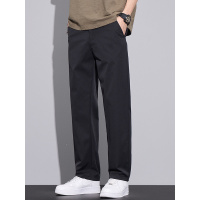 冰丝速干直筒商务男裤轻奢高级感夏纯色简约 日常通勤休闲裤