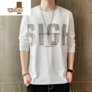 YANXU干活穿的衣服男秋衣建筑工地上班耐脏耐磨长袖t恤秋季体恤打底衫