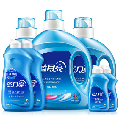 蓝月亮洗衣精选套装L(10斤套装 机洗2kg*1+1kg*2+500g*2+80g*2)
