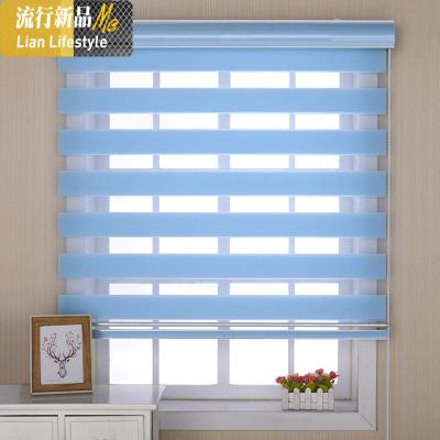 高配置卷帘百叶窗帘韩式双层办公室卫生间浴室成品防水 三维工匠
