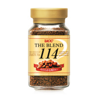 UCC悠诗诗114速溶黑咖啡日本进口90g黑咖啡粉冲饮即溶纯咖啡