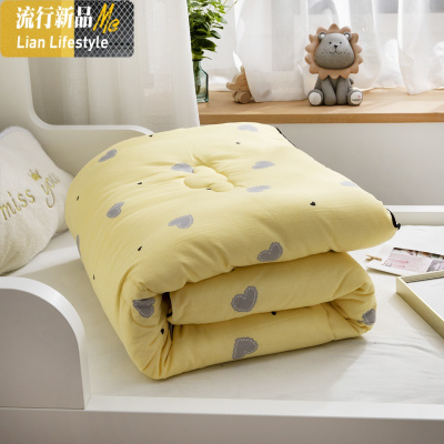 幼儿园被子可机洗春秋被儿童空调被宝宝加厚保暖午睡被冬被芯被褥 三维工匠