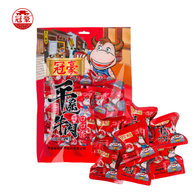 平遥牛肉口口香258g 小包装 原味卤汁休闲零食 冠豪一口香牛肉粒健身零食 山西特产