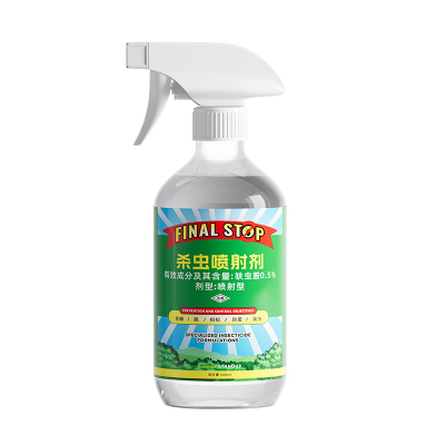 0.5%呋虫胺杀虫喷射剂-500ml-透明瓶