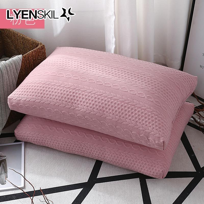 美帮汇针织棉枕芯单人成人枕一对拍2装学生枕头可水洗男女通用一只装