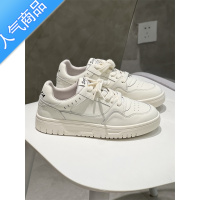 SUNTEK小白鞋女软底单鞋2023年春季新款学生系带熊猫板鞋