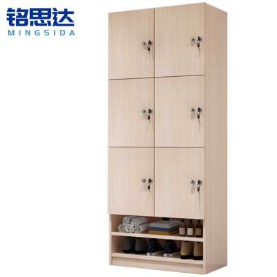 铭思达更衣柜三层6门台