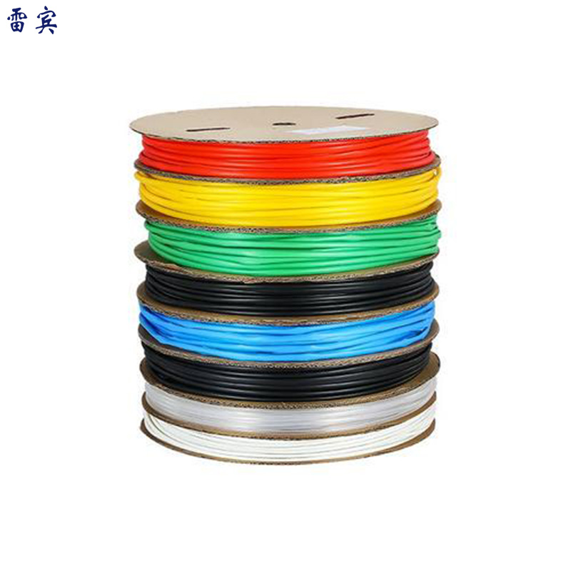 雷宾 塑料热缩绝缘套管 8mm*100m 黑红黄蓝绿白 卷