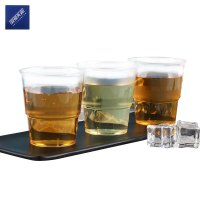 安居先森PS航空杯一次性硬质塑料杯logo 200ml直筒型 (500个/箱)