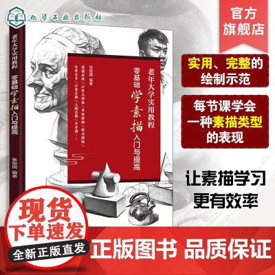 零基础学素描入门与提高 老年大学实用教程 素描入门素描教材 零基础学素描 零基础素描入门教程 新手学素描 素描入门技巧提