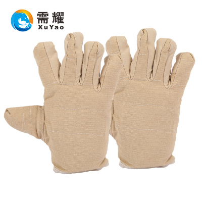 需耀 帆布手套 双层加厚 双