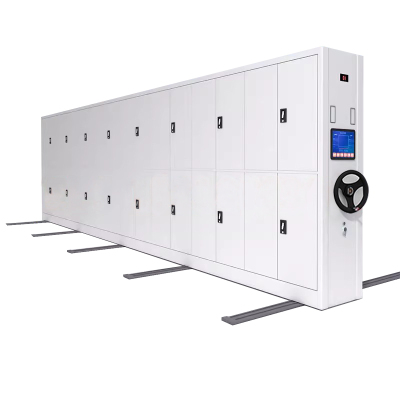 风雷动密集柜档案室电动智能密集架移动档案柜凭证资料柜手摇文件柜一列8组每立方(智能)