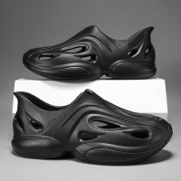 椰子洞洞鞋男款踩屎感软厚底4.0包头小众科技感时尚潮流男拖潮鞋_523