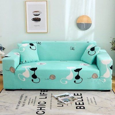 沙发套懒人简约沙发套罩四季通用全包卐能套罩全盖布艺一 喵星人[送抱枕套] M码(沙发长145-185cm适用于双人沙发)