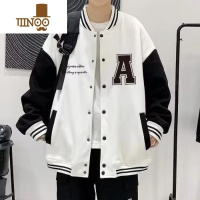 YANXU美式棒球服外套男士春宽松痞帅高街男款加绒休闲夹克上衣潮