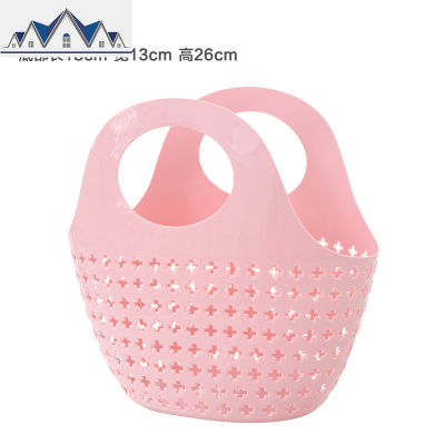 新款 洗澡蓝沐浴篮 手提大号浴室洗浴脏衣篮收纳筐子 塑料小篮子 三维工匠收纳篮