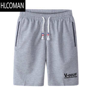 HLCOMAN青年短裤潮牌5分运动休闲裤子男士潮流宽松百搭夏季薄款五分卫裤