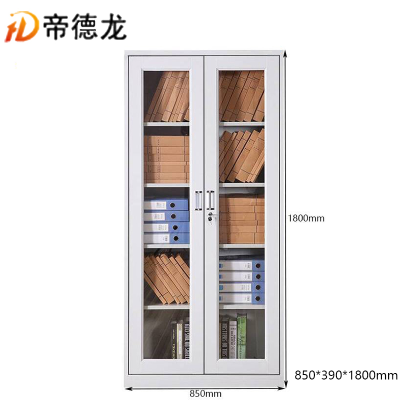 帝德龙文件柜资料档案柜通玻 850*390*1800mm