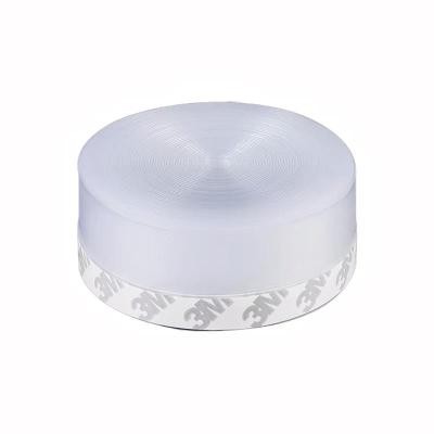 中锦科技 硅胶门窗密封条防风防尘自粘密封胶条 25mm*5米[半透明色]卷