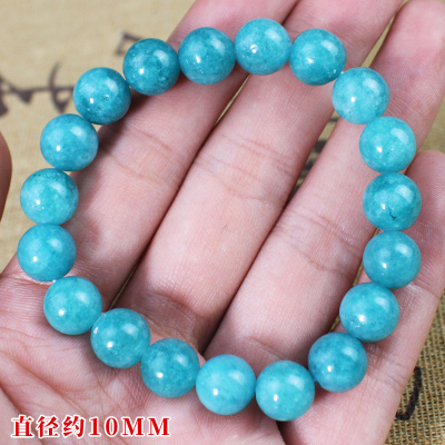 厂家直销天河石玉髓手串水晶饰品单圈男女情侣手链民族风时尚礼物送女朋友老婆情人节七夕生日礼物