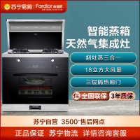 Fardior法迪欧智能蒸箱集成灶食品级内胆智能童锁三层隔热厢门一键烹饪安全控温天然气JJZT-90Z05R