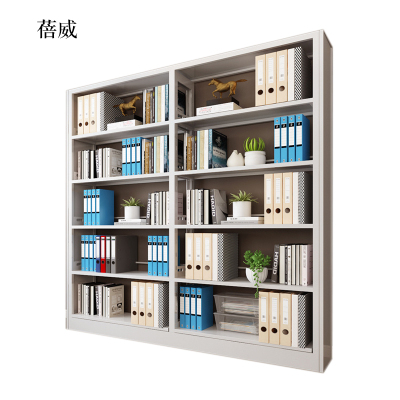 蓓威钢制置物架图书馆单双面书店阅览室货架档案架资料架单面一列二