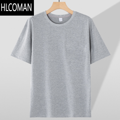 HLCOMAN中老年夏季男士短袖T恤中年人爸爸装宽松夏装汗衫打底老头衫