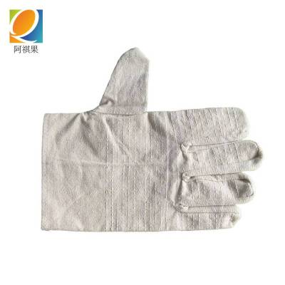阿祺果 帆布 手套 普通白甲布24线 双 普通白甲布 24线